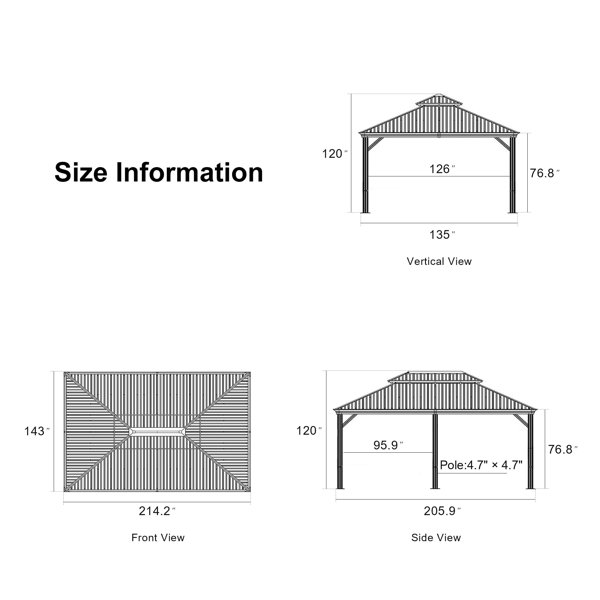 Purple Leaf Metal Roof with Light 17 Ft. W x 11 Ft. D Purple Leaf Metal Roof with Light 17 Ft. W x 11 Ft. D